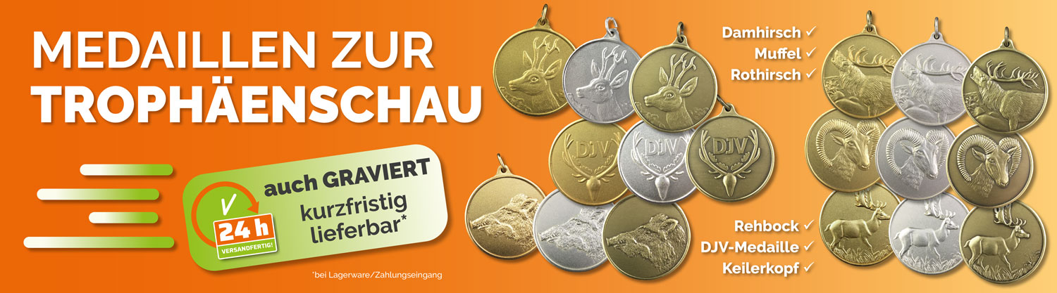 Medaillen zur Trophäenschau 2026