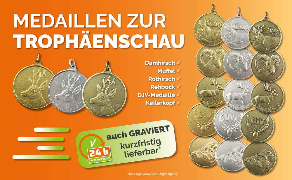 Medaillen zur Trophäenschau 2026